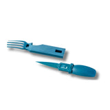4-in-1 Snapatite+ Utensil Set - Spoon, Knife, Fork, Bottle Opener (Blue)