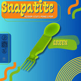 4-IN-1 Nylon Snapatite+ Utensil Set  (Green - Single)