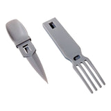 4-in-1 Snapatite+ Utensil Set - Spoon, Knife, Fork, Bottle Opener (Dark Grey)