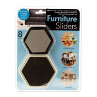 Furniture Sliders With Foam Padding (4 Small & 4 Large)