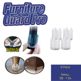Furniture Guard Pro - Small (7/8" to 1 1/4") - Set of 8 Protective Pads