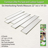 Furniture Lifter Pro Seat and Cushion Support - Six Interlocking Panels