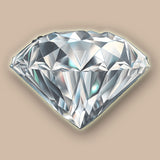 Glass Diamond Jewel Paperweight- Clear (30mm)