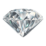 Glass Diamond Jewel Paperweight- Clear (30mm)
