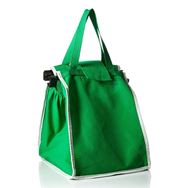 Grab And Go Bag- Reusable Shopping Cart Bag with Cart Clips (2)