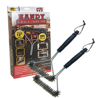 Handy Grill Brush - For Cleaning Barbecue - 2 Pack