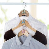 Hanger Hooks- Easy Hook Closet Organizer  - Blue - 5 Pack
