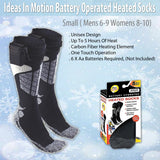 Ideas In Motion Battery Operated Heated Socks - Small (M 6-9, W 8-10)