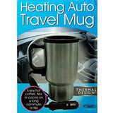 3-Pack 12V Heated Car Travel Mugs - Silver