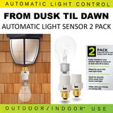 Dusk to Dawn Automatic Light Control Sensor - Set of 2