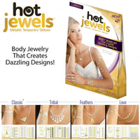 Hot Jewels - Metallic Temporary Tattoos - Tribal
