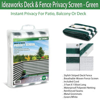 Ideaworks Deck & Fence Privacy Screen- Green