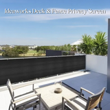 Ideaworks Deck & Fence Privacy Screen- Black