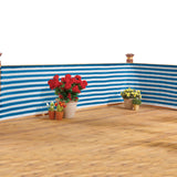 Ideaworks Deck & Fence Privacy Screen- Blue and White Stripes