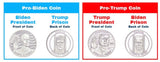 Joe Biden Commemorative Coin Silver-Layered Collectible Display Case Certificate