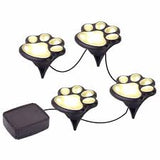 LED Paw Print Lights - Set Of 4