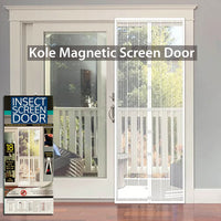 Kole Magnetic Screen Door- White