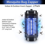 Two-Pack Mosquito Bug Zappers: Keep Bugs Away Indoors and Outdoors