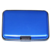 Aluminum Credit Card Wallet, Light Weight - BLUE