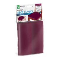 Stretchable Seat Covers - Burgundy Set of 2 for Elegant Protection