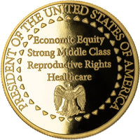 Kamala Harris 2024 Commemorative Coin – Gold-Layered Collectible