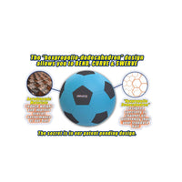 KickerBall by Swerve Sports – Curve & Trick Soccer Ball – Electric Blue