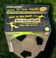 KickerBall by Swerve Sports – Curve & Trick Soccer Ball with Air Pump – Glow