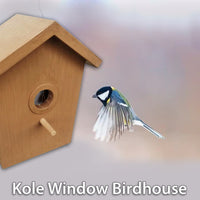 Window Birdhouse -See Through Spy One Way Mirrored Bird House