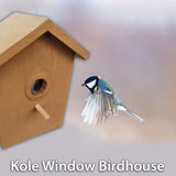 Window Birdhouse -See Through Spy One Way Mirrored Bird House
