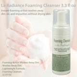 La Radiance Foaming Cleanser - Gentle Facial Wash for All Skin Types - 3.3 fl oz