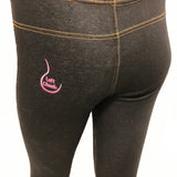 Left Cheek Petite Jeggings- Black