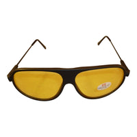 LIFETIME OPTICS YELLOW SUNGLASSES UV-400- Black