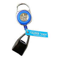 Premium Lighter Leash Retractable Lighter Holder - Assorted Colors - 30 Pack