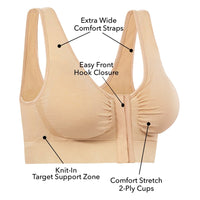Miracle Bamboo Comfort Bra - Black - Medium (Bust 35"-37")