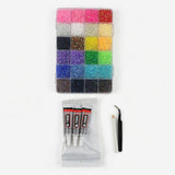 24K Rhinestone Kit - 20 Colors + Glue & Tools