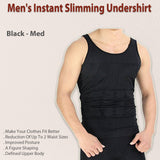 Men's Instant Slimming Undershirt - Black - Med