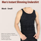 Men's Instant Slimming Undershirt - Black - Small