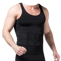 Men's Instant Slimming Undershirt - Black - XL