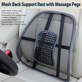 Mesh Back Support Rest with Massage Pegs