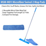 As Seen On TV  Microfiber Swivel 2 Mop Pads