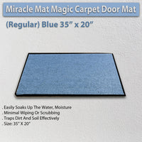 Miracle Mat Magic Carpet Door Mat - Regular Size - Blue