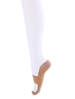 Miracle Copper Compression Socks - White, Small/Medium for Ultimate Support
