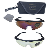 NasTek Sport Sunglasses with UV Protecting Interchangeable Lenses