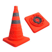 Collapsible Traffic Safety Cone with Reflective Rings