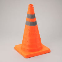 Collapsible Traffic Safety Cone with Reflective Rings