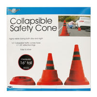 Collapsible Traffic Safety Cone with Reflective Rings