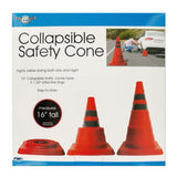 Collapsible Traffic Safety Cone with Reflective Rings