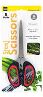 Multi-Functional 5-Blade Cutter and Shredding Scissors by Handy Helpers