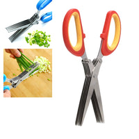 Multi-Functional 5-Blade Cutter and Shredding Scissors by Handy Helpers