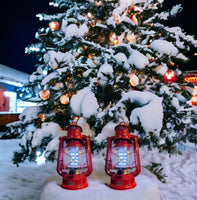 Olde Brooklyn Lantern - Red - Two Pack